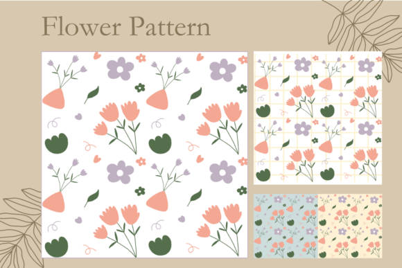 Download Cute Flower Spring Minimal Pattern - Flower Collection