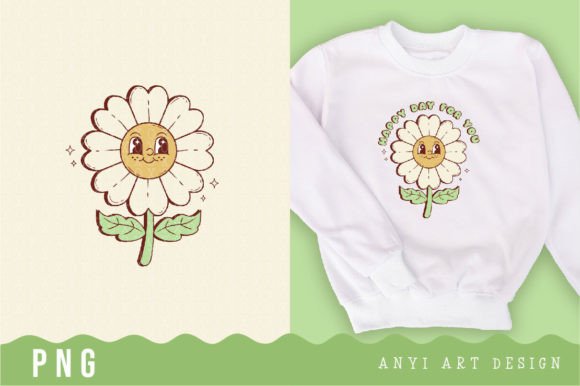Download Retro Flower Daisy Sublimation - Flower Collection